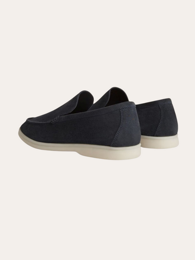 Old Money Mocassins en daim – Bleu marine