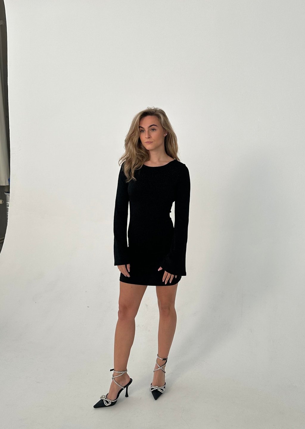 Solange glitter jurk - zwart
